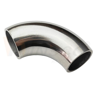 Quality  1.2mm 1.5mm Thickness 201 304 316 Grade Mirror Satin Surface 15.9mm OD Stainless Steel Handrail Elbow 55mm Arc Length Factory