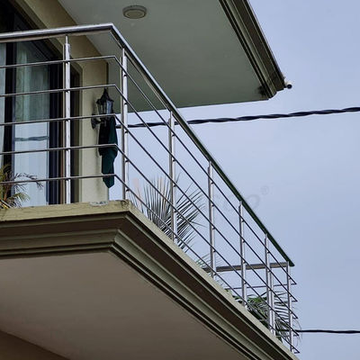 1500mm SS Railing Staircase Handrail 1.2mm 1.5mm SS 201 304 316 Mirror Polished For Home Balcony Decoration