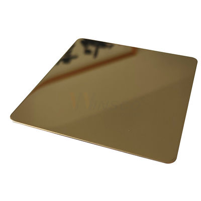 TP 201 304 316 Zr Brass Gold Mirror Stainless Steel Sheet Ornamental