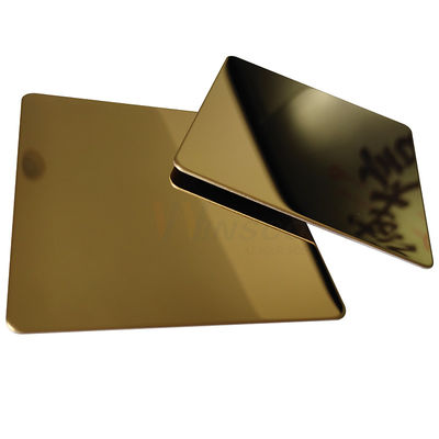 TP 201 304 316 Zr Brass Gold Mirror Stainless Steel Sheet Ornamental