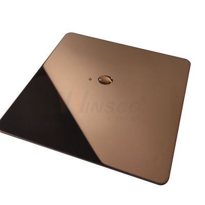 ASTM A240 Grade 201 304 316 Red Copper Stainless Steel Cold Rolled Sheet Mirror Finish