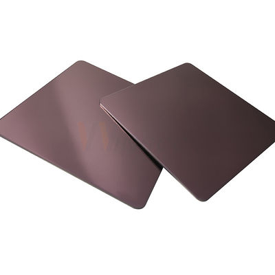 AISI Rose Gold 5x10 Cold Rolled 201 Stainless Steel Plate 8k Mirror Sheet Metal