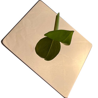 Super Mirror AISI 304 304L Rose Gold Decorative Stainless Steel Sheet Metal