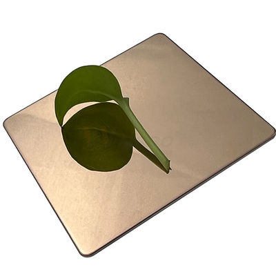 Super Mirror AISI 304 304L Rose Gold Decorative Stainless Steel Sheet Metal