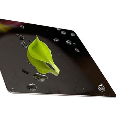 1219mm 8K Black Titanium 316 316L Super Mirror Stainless Steel Sheet For Hotel Decoration