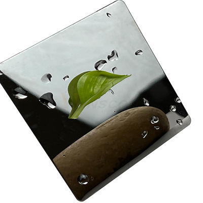 1219mm 8K Black Titanium 316 316L Super Mirror Stainless Steel Sheet For Hotel Decoration