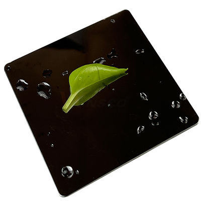 1219mm 8K Black Titanium 316 316L Super Mirror Stainless Steel Sheet For Hotel Decoration
