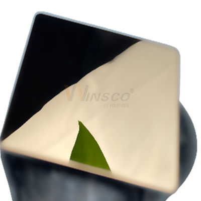 SS 316 Durable Super Mirror Stainless Steel Sheet Cold Rolled With Rose Gold Coating