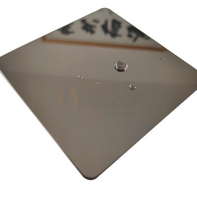 Bronze Super Mirror Stainless Steel Sheet PVD Color SS 201 304 316