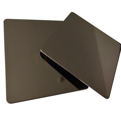 Bronze Super Mirror Stainless Steel Sheet PVD Color SS 201 304 316