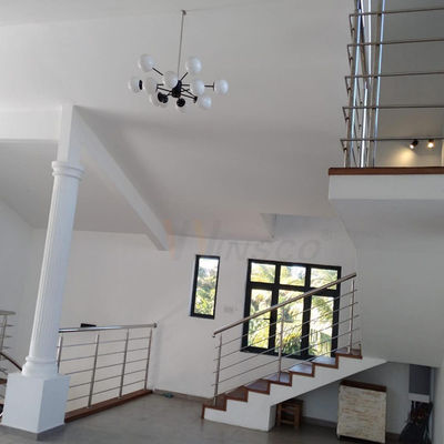 Rotating Staircase Stainless Steel Railing 1000-2000mm Glass Inox 201 304 316 Grade