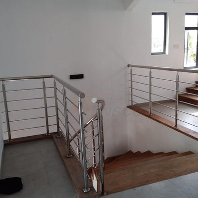 Rotating Staircase Stainless Steel Railing 1000-2000mm Glass Inox 201 304 316 Grade