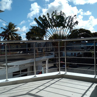 Balcony Stainless Steel Inox Guard Rails SS 201 304 316 For Home Decoration