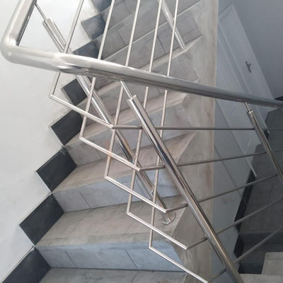 Mirror Finished AISI 201 304 316 Stainless Steel Inox Staircase Handrail with Custom PVD Coating