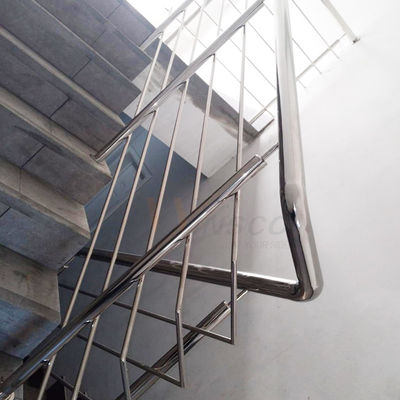 Mirror Finished Stainless Steel Inox AISI 201 304 316 Home Staircase Railing