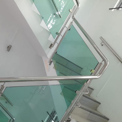 SUS304 Mirror Finish 1.5mm Stainless Steel Railings Glass Balustrade for Australia UAE
