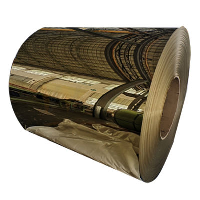 Welding Cold Rolled Stainless Steel Coil Titanium Gold Color Mirror Surface Finish