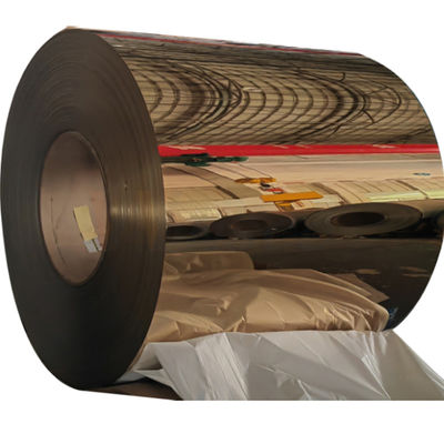 ASTM 201 304 316 Mirror Stainless Steel Cold Rolled Coils With PVD Rose Gold Coating