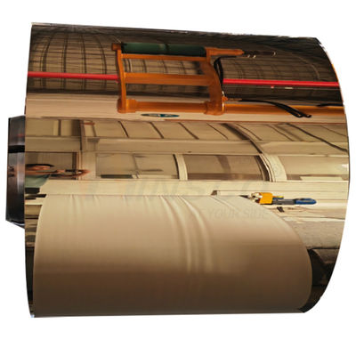 ASTM 201 304 316 Mirror Stainless Steel Cold Rolled Coils With PVD Rose Gold Coating