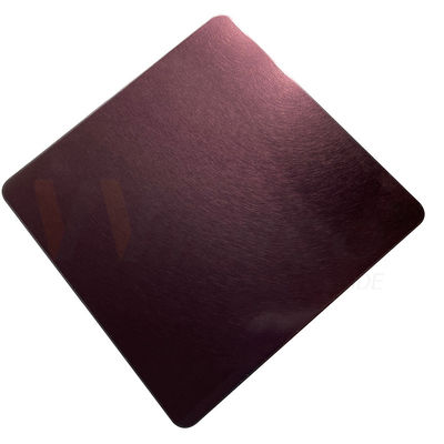 4x10 Decorative Stainless Steel Sheet Cold Rolled Rose Gold Vibration