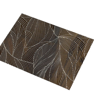 No Burr Mirror Gold Stainless Steel Sheet Champagne Etched Finished