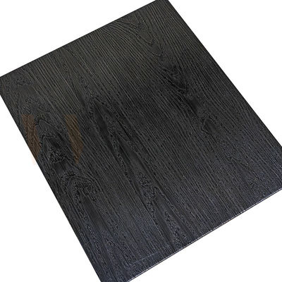 1000-1500mm Cold Way Black Titanium Tree Skin Chemical Etched Decorative Stainless Steel Panels