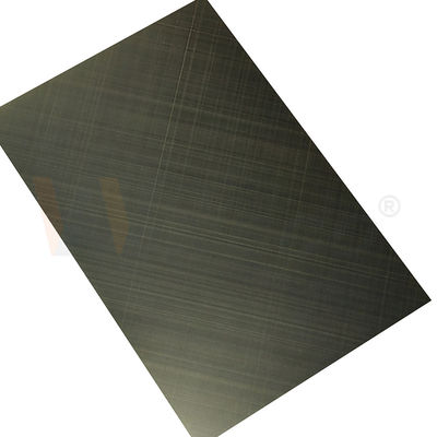 Quality Control Cross Hairline Finished Green Bronze 0.3mm SS Decorative Sheets
