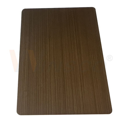 0.3-3mm Decorative Stainless Steel Sheet Hand Blackened Brushed Yellow Bronze Matt Cold Rolled