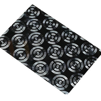 AISI 201 304 316 CD Polishing Black Titanium 3D Laser Ornamental Stainless Steel Sheet