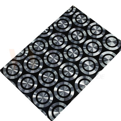 201 304 316 Decorative Stainless Steel Sheet Cold Rolled Black Titanium 3D Laser Polishing