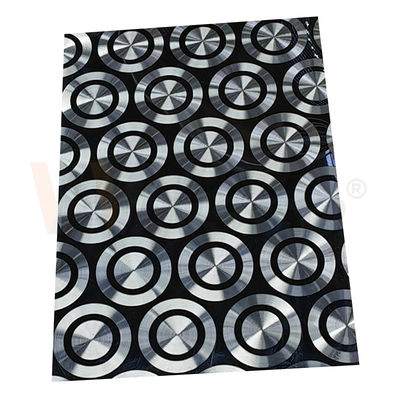 201 304 316 Decorative Stainless Steel Sheet Cold Rolled Black Titanium 3D Laser Polishing