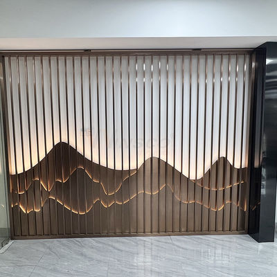 Clubhouse 0.4-20mm Stainless Steel Art Partition Wall Inox Divider Screen