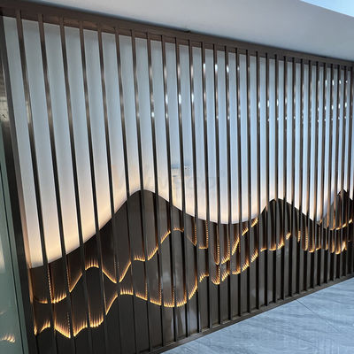 Clubhouse 0.4-20mm Stainless Steel Art Partition Wall Inox Divider Screen