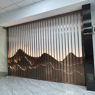 Clubhouse 0.4-20mm Stainless Steel Art Partition Wall Inox Divider Screen