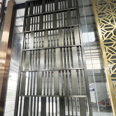SS 201 304 316 Stainless Steel Screen Partition Custom Design For Bedroom Study
