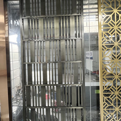 SS 201 304 316 Stainless Steel Screen Partition Custom Design For Bedroom Study