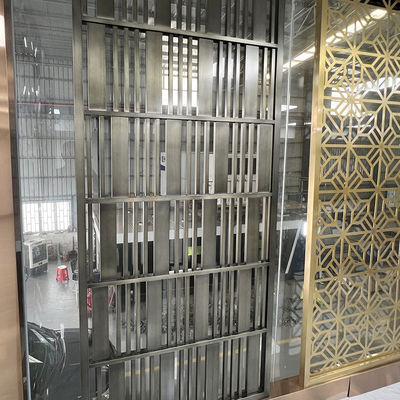 SS 201 304 316 Stainless Steel Screen Partition Custom Design For Bedroom Study