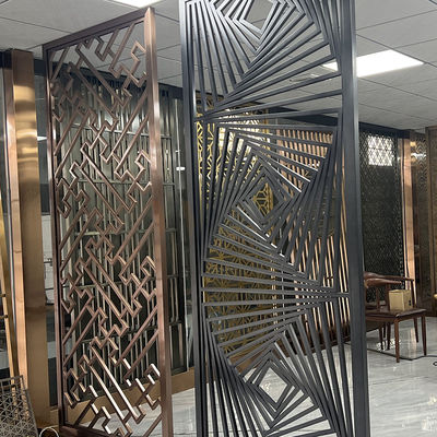 High End Wall Art Stainless Steel Divider Screen Partition For Bedroom Design