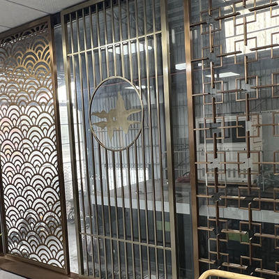 Architectural Stainless Steel Screen Partition Custom Made Metal Wall Divider