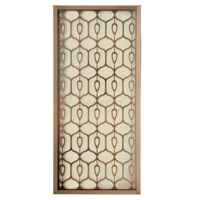 1219mm Stainless Steel Screen Partition Interior Living Room Divider For Luxury Villa Decoration