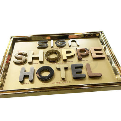 Laser Cutting 201 304 316 Grade Stainless Steel Hotel Signage Metal Fabrication