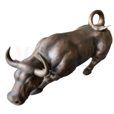 Antique Bronze Cow Shape Sculpture Bending Custom Stainless Steel Fabrication