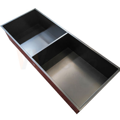 Hairline Finished Stainless Steel Metal Fabrication Black Titanium Hand Wash Tray