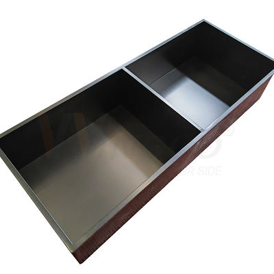 Hairline Finished Stainless Steel Metal Fabrication Black Titanium Hand Wash Tray