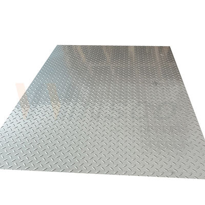 20mm-1250mm Embossed Stainless Steel Sheet 2b Surface Rice Grain Shape Anti Slip Plate