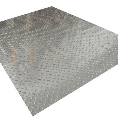 20mm-1250mm Embossed Stainless Steel Sheet 2b Surface Rice Grain Shape Anti Slip Plate