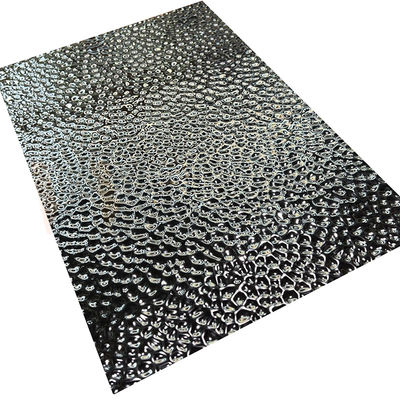 Decorative 8K Mirror Black Titanium Honeycomb Design Pattern Stainless Steel Embossed Finished