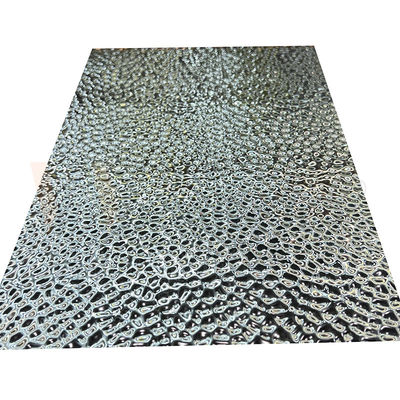 Decorative 8K Mirror Black Titanium Honeycomb Design Pattern Stainless Steel Embossed Finished
