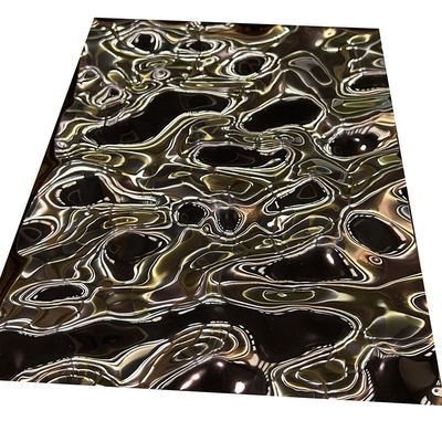 Rose Gold Embossed Stainless Steel Sheet