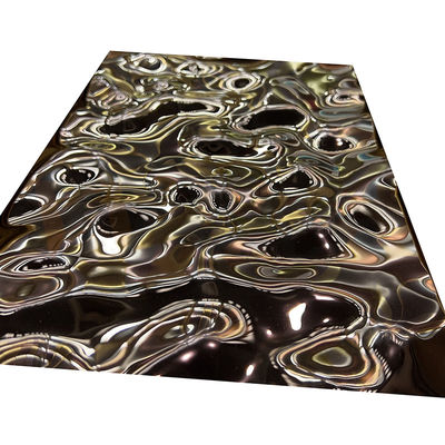Rose Gold Embossed Stainless Steel Sheet